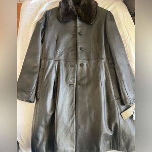 New Anne Klein leather coat / jacket